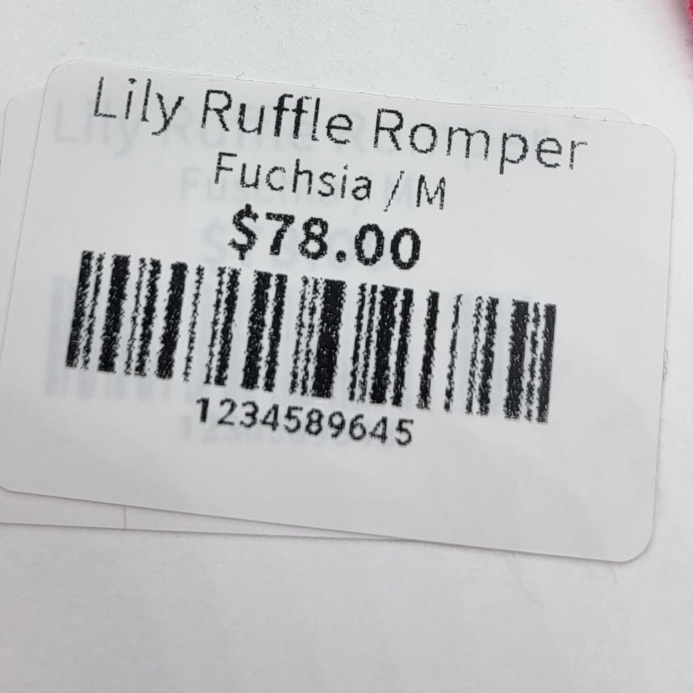 @Balance Lily Ruffle Romper in Fuschia - Picture 7 of 9